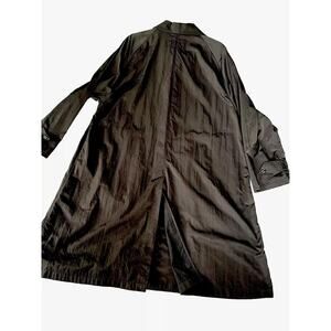 Ralph Ralph Lauren Black Rain Trench Over Coat Blue Tag Includes Belt